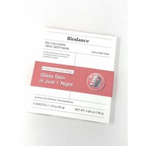 Biodance BioCollagen Real Deep Mask Facial Sheet Korean Overnight 4 Pack